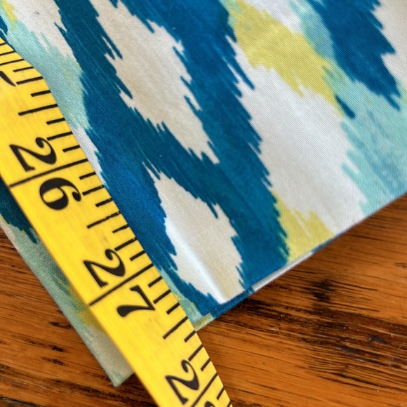 Ann Taylor blue/yellow ankle pants. Size 8.  Excellent condition. - Picture 11 of 13